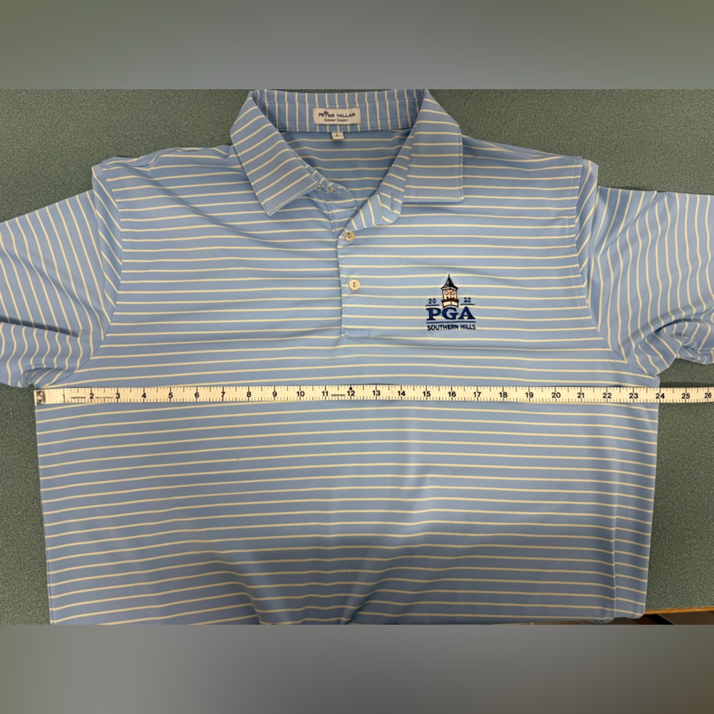 Peter Millar Summer Comfort PGA Southern Hills Logo Polo Shirt Men’s Large - Picture 12 of 12